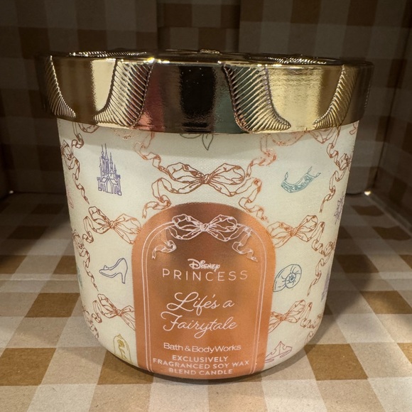 Disney Other - Disney Princess Life's a Fairytale Candle - Gold and White 2026 NEW